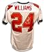 Carnell ''Cadillac'' Williams Autographed White Adidas Jersey