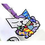 Giftcraft Romero Britto Sugar the Cat Luggage Tag