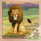 Wild Republic - 20 piece wooden lion puzzle - age 3 years upwards