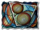 30x23 Abstract,cubism metal wall art, modern home decor, contemporary wall sculpture