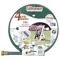 Gilmour 15 Series 4 Ply Hose Reel Hose 5/8 Inch x 150 Feet 15-58150 Green