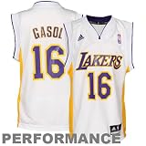 Adidas Los Angeles Lakers Pau Gasol Youth (Sizes 8-20) Revolution 30 Replica Alternate Jersey Medium
