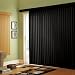 Brylane Home Embossed Vertical Blinds (BLACK,78" W 63" L)