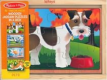 Melissa & Doug Deluxe Pets in a Box Jigsaw Puzzles