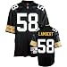 Jack Lambert Black Reebok NFL Premier 1976 Throwback Pittsburgh Steelers Jersey - 4XL