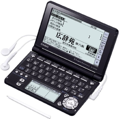 CASIO Ex-word 電子辞書 XD-SF6300BK ブラック 音声対応 110コンテンツ 多辞書総合モデル クイックパレット付き5.3型(横117.0×縦66.1mm)タッチパネル搭載