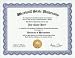 Werewolf Werewolves Degree: Custom Gag Diploma Doctorate Certificate (Funny Customized Joke Gift - Novelty Item)