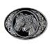 Pewter Belt Buckle - Horse and Colt - Pewter Belt Buckle