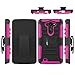 LG G Flex2 Case - Armatus Gear (TM) Tactical Hybrid Armor Case 2-in-1 Dual Layer Protector with Kickstand and Holster Combo For LG G Flex 2 - Red