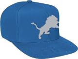 Detroit Lions Mitchell & Ness Vintage Basic Logo Blue Snap Back Hat