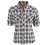Soul Cal Shadow Check Western Shirt - Dark grey - Womens