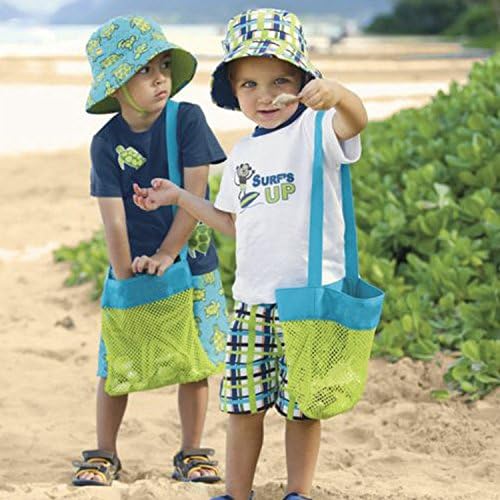 Mobile Sky Toys Shell Collect Grid Beach Bag --Mesh Backpack Stay Away From the Sand