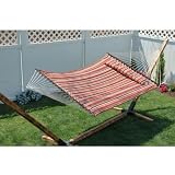 European Quilted Hammock w/ Button Tuft Pillow