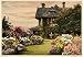 1924 Print Mrs. Peter B. Wyckoff Southampton Long Island Home Flower Garden - Original Color Print