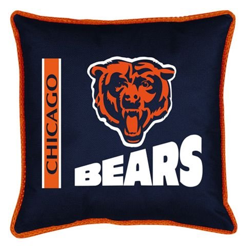 Chicago Bears Throw Bed Pillow 17 x 17