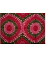 Sarong, Tie Dye - Olive and Hot Pink Bursts