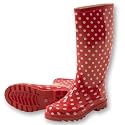 Playshoes Damen-Gummistiefel Punkte