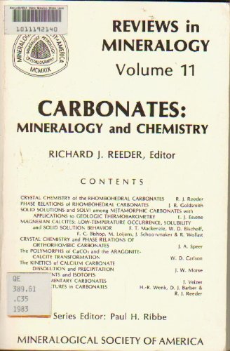 Carbonates: Mineralogy and Chemistry