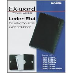 Casio Leder-Etui f�r die Ger�te EW-G6000C, EW-G7000C und EW-G5600V: Ledertasche, Innentasche mit Einschubschlitz und Visitenkartenf�chern