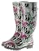 Couture Discount Damenstiefel Regenstiefel Gummistiefel Flower Power (ST145)