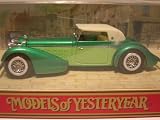 Review Matchbox  / Model of Yesteryear Y-17 1938 Hispano Suiza. Two tone green