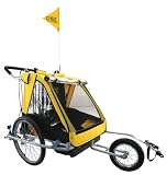 M-Wave - Remorque pour vélo 3 en 1 - 61 x 73 x 58 cm - Peinture argent