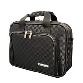 CaseCrown Premium Portable Projector and Netbook Messenger Bag - Checkered Style for InFocus LP70 DLP Video Projector