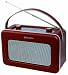 Produkt-Bild: Roadstar TRA-1958/BG tragbares Retro Radio mit Netz/Batteriefunktion burgunder