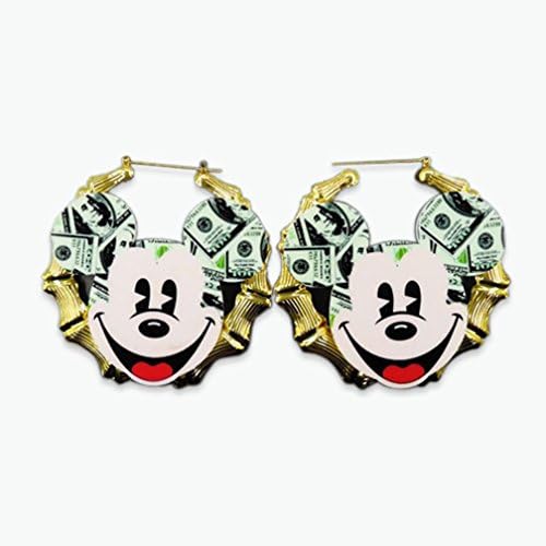 Mygoodie Jewelry Bamboo cartoon earrings