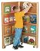 Jonti-Craft 2671JC MOBILE LIBRARY BOOKCASE - 2 SECTIONS Image