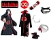 Naruto Itachi Uchiha cosplay costume set (Akatsuki Cloak + Anti Leaf Itachi headband +Itachi Necklac