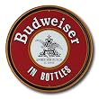 Nostalgic Budweiser Tin Sign : Budweiser Round