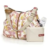 Babymel Amanda Jungle Floral Diaper Bag,Hot Orange,One Size