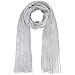 Luxury Divas Lightweight Mesh Metallic Scarf