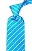 Scott Allan Collection Striped Ties for Men - Woven Necktie - Iris Blue w/White