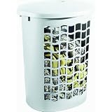 Rubbermaid 2769TPWHT Oval Hamper