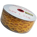プラスチックチェーン イエロー 6mm×25m