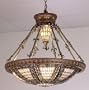 26 Inch W Fleur-De-Lis Inverted Pendant Ceiling Fixture