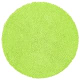 Green 5 Round Shagadelic Chenille Twist Rug with Free Shipping