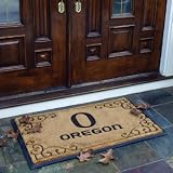 OREGON DUCKS Team Logo Full Sized Coir Fiber DOOR MAT (24 x 39) by Memory Company
