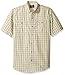 G.H. Bass & Co. Men's Short Sleeve Fancy Explorer Small Plaid Shirt