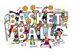 Basketball Shapes T-Shirt (Youth M)