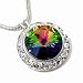 Vitrail Framed Swarovski Crystal Pendant Necklace Fashion Jewelry