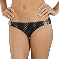 Xhilaration&reg; Juniors Polka Dot Peace Hipster Bottom - Black /Multi Color Dots