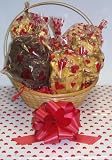 Review Scott's Cakes  / Scott's Cakes Large Peanut and Pretzel Lovers Valentine Basket Handle Heart Wrapping