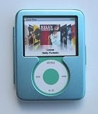 New Aluminum Hard Case (Blue) for Apple iPod Nano 3rd Generation (Nano Video) + Lanyard