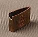 Shijian Brass Standard Habaki Engraved Lucky Leaf Pattern For Samurai Swords