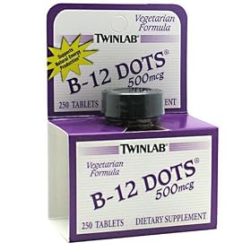 Twin Lab B-12 Sublingual Dots (500Mcg) 250 Dots