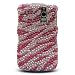Sparkling Hot Pink Zebra Full Diamond Rhinestones Bling Design - Snap On Hard Cover Protector Facepl