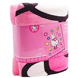 Sanrio Hello Kitty and Friends Blanket with Flowers, Size Approximately 50" X 60"